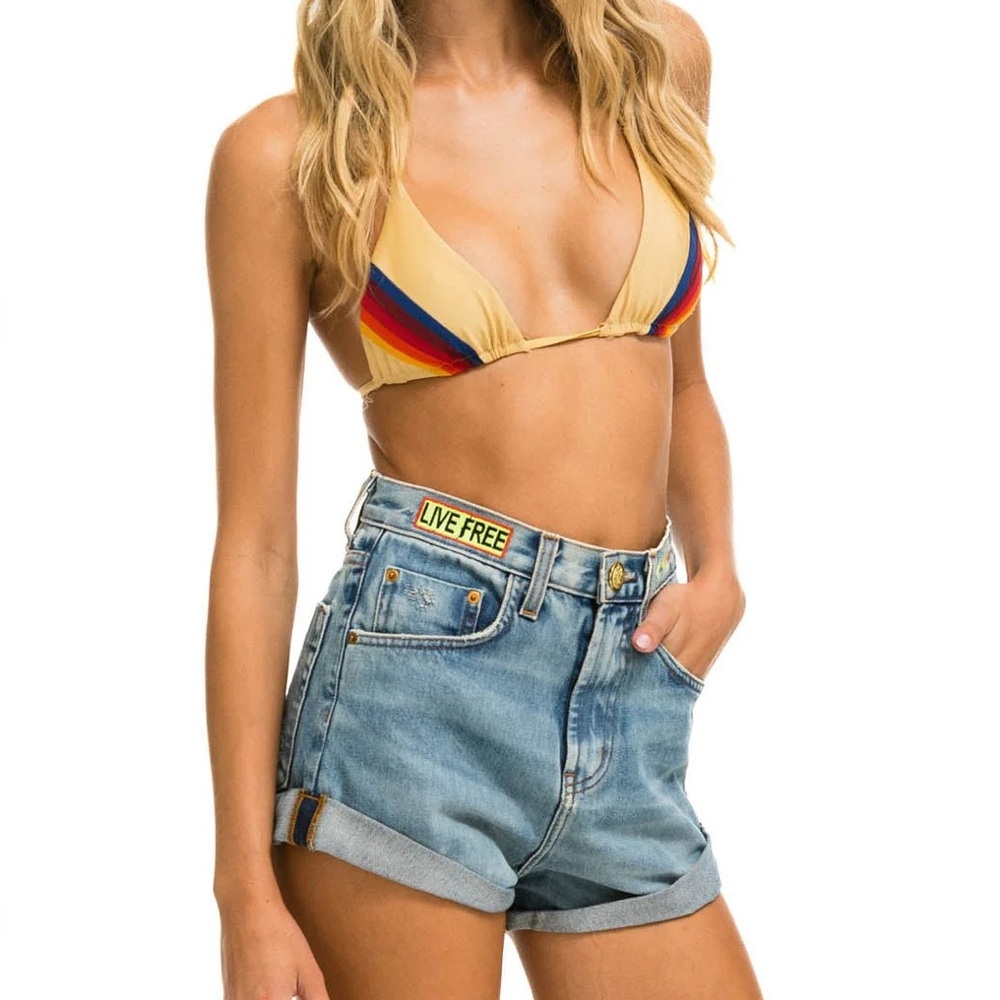 Aviator Nation Blue Jean Shorts